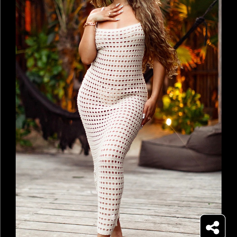 PRETTY LITTLE THING knit cover up dress